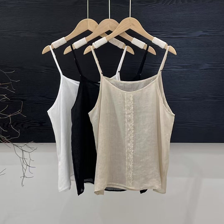Femme Relaxed Fit Letvægts Spaghetti Strop Top Stilla