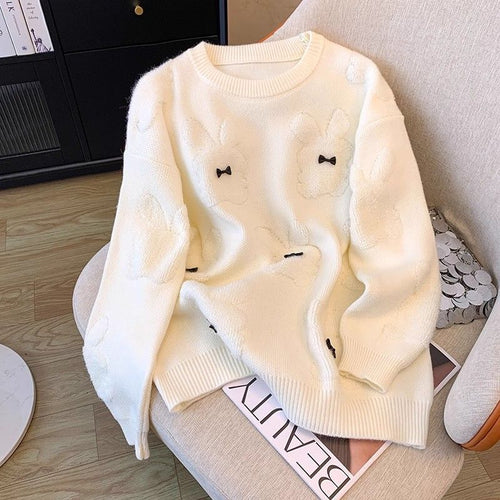 Damer hyggelig sweater med legende dyre applikationer Stilla