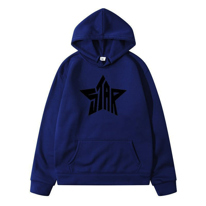 Dame hoodie med stilfuld stjernemotiv Skovae