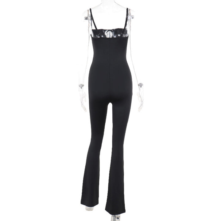 Dame Figurtilpasset Jumpsuit med raffineret snøring Skovae