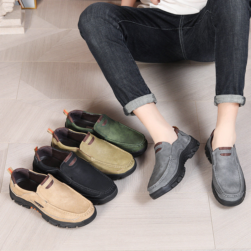 Herrernes Fritids Læder Slipper Sneakers Stilla
