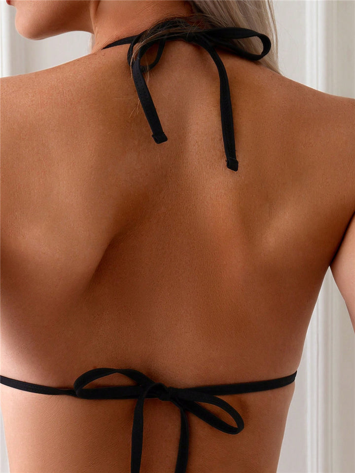 Dame Triangel-Bikini med dekoreret smykke Stilla