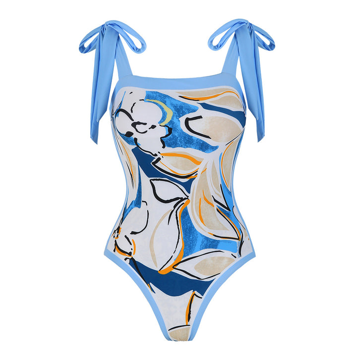 Dame One-Piece Badedragt med justerbare stropper og dobbelt design Stilla