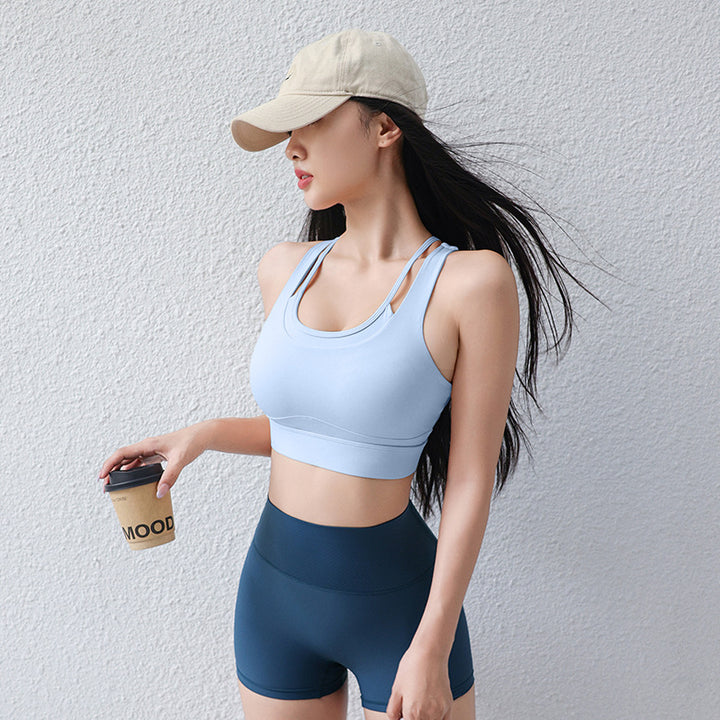 Dame Sport-Bustier med brede, justerbare stropper og åndbare egenskaber Stilla
