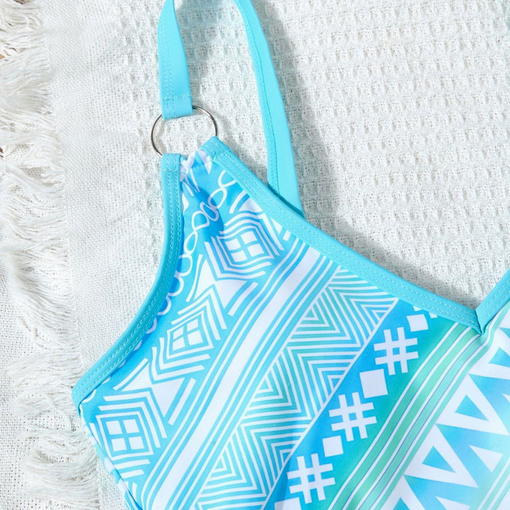 Dame badedragt med fashionable print Stilla