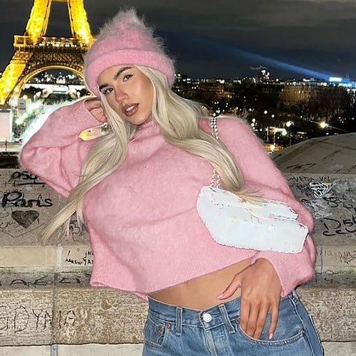 Dame Behagelig og moderne sweater lavet af blødt strik Stilla