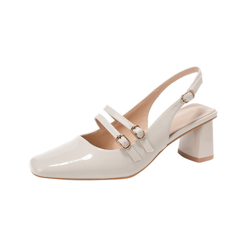Damessko med blokhæle og slingback Stilla