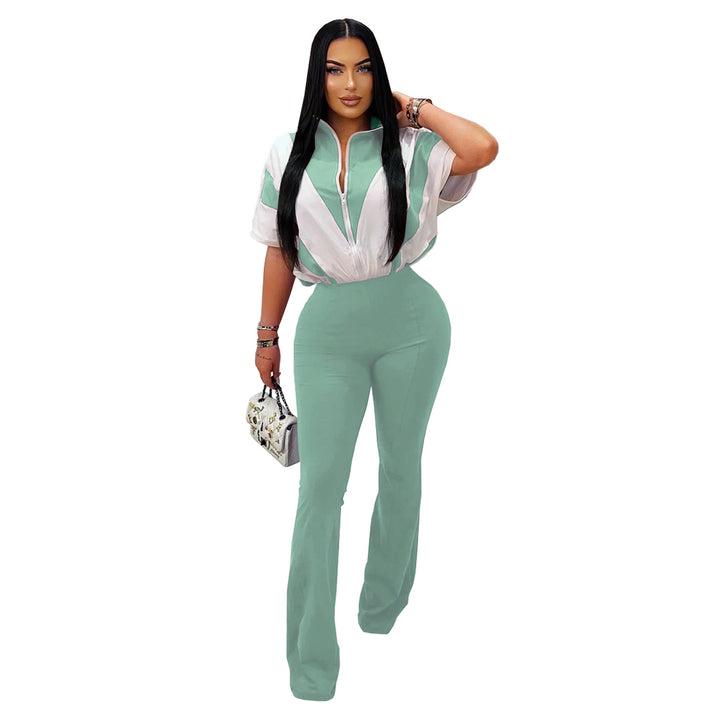 Dame Elegant og behagelig jumpsuit med stilfuld krave og bredt ben Stilla