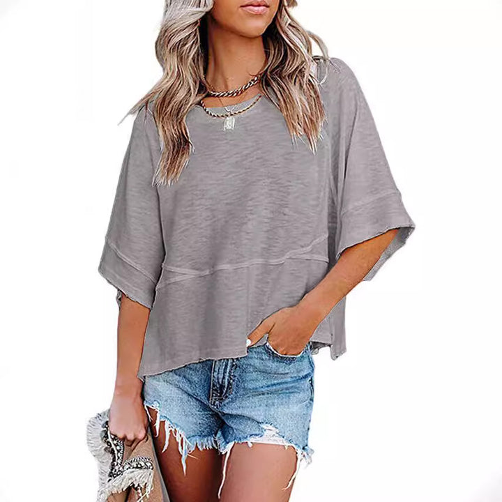 Damernes afslappede oversize T-shirt Stilla