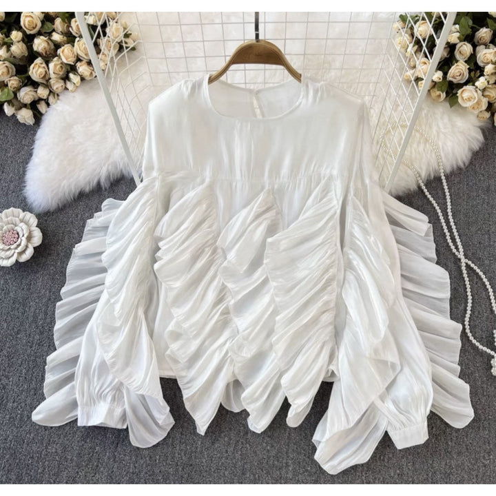 Femme Rynk Chiffon Bluse Stilla