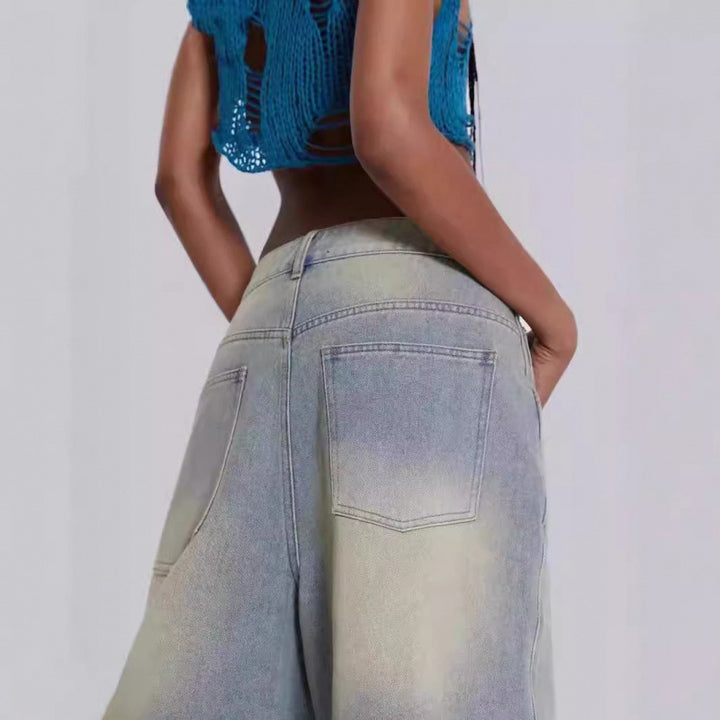 Dame Bred Denim Culotte Stilla