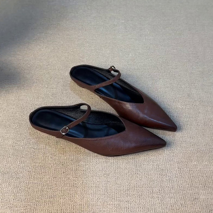 Damer Stilfulde Slingback Spidse Tå Ballerinas Stilla