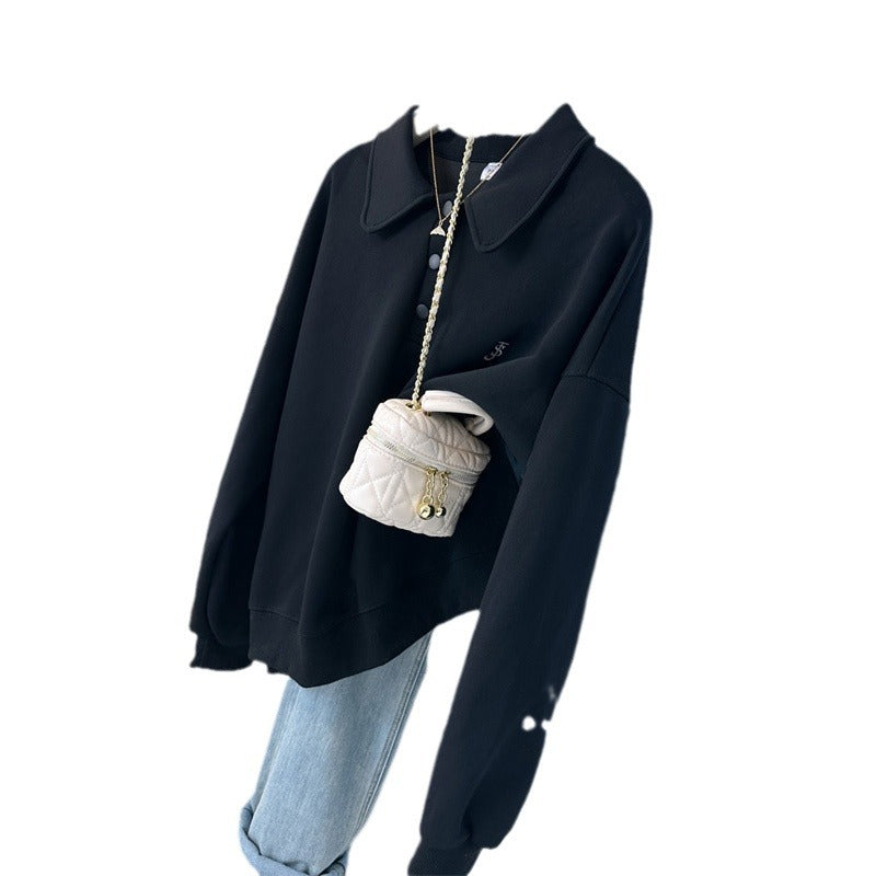 Femme Stiletisk Langærmet Polo Sweatshirt Stilla