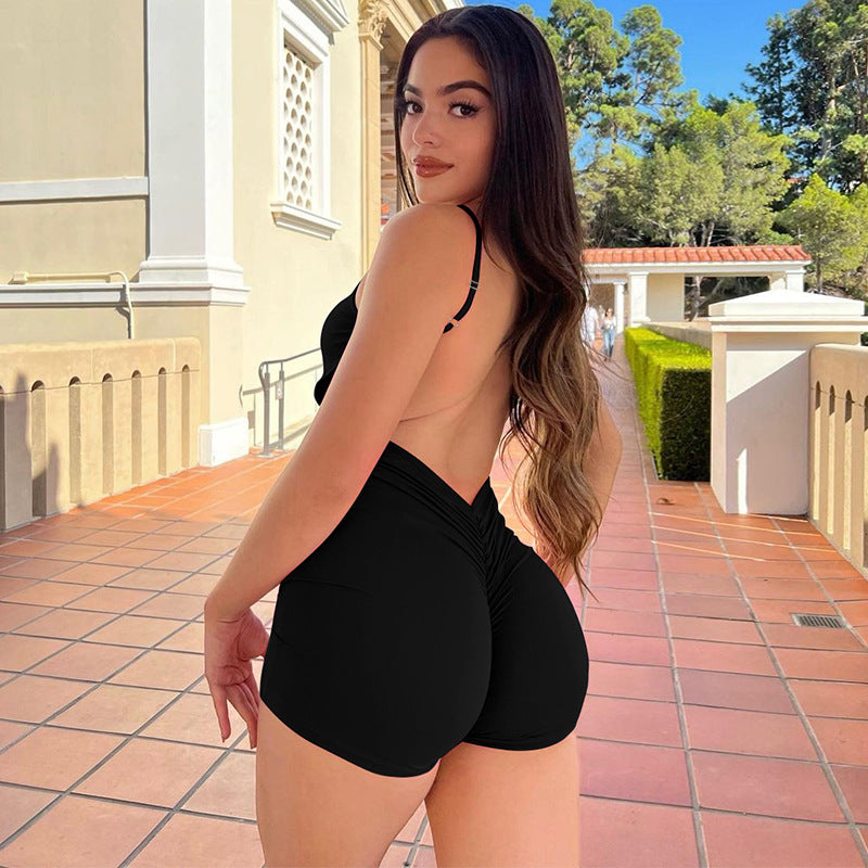 Dame bodysuit med smal pasform og fine spaghetti-stropper Skovae