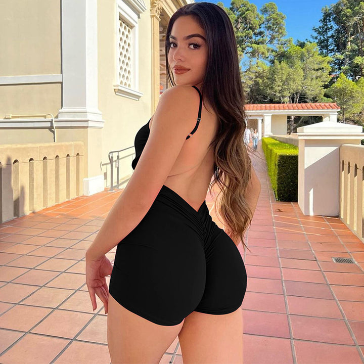 Dame bodysuit med smal pasform og fine spaghetti-stropper Skovae