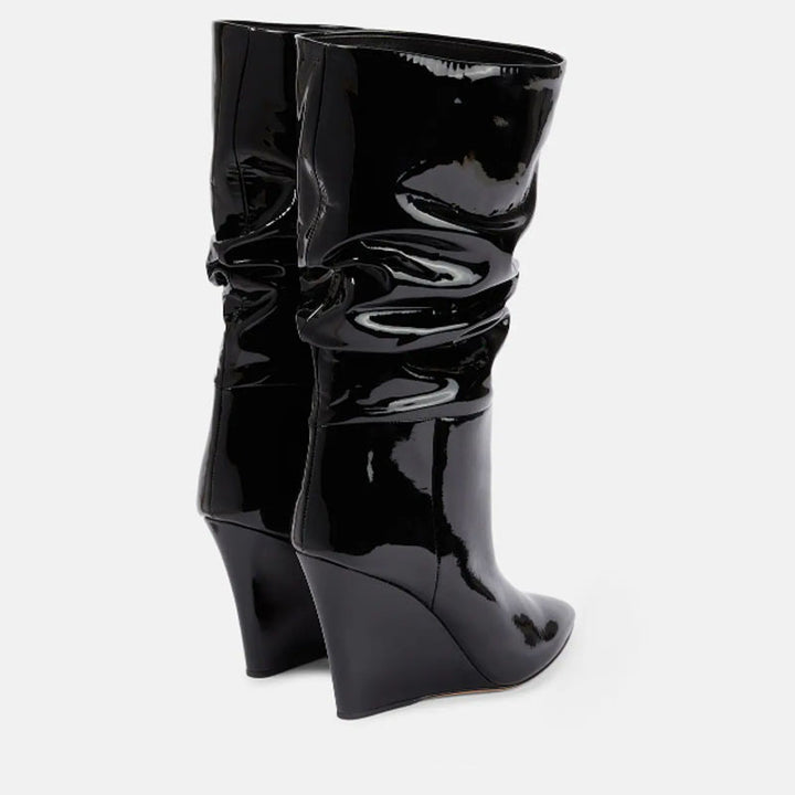 Femme Slouchy High-Wedge Ankelstøvler  Stilla