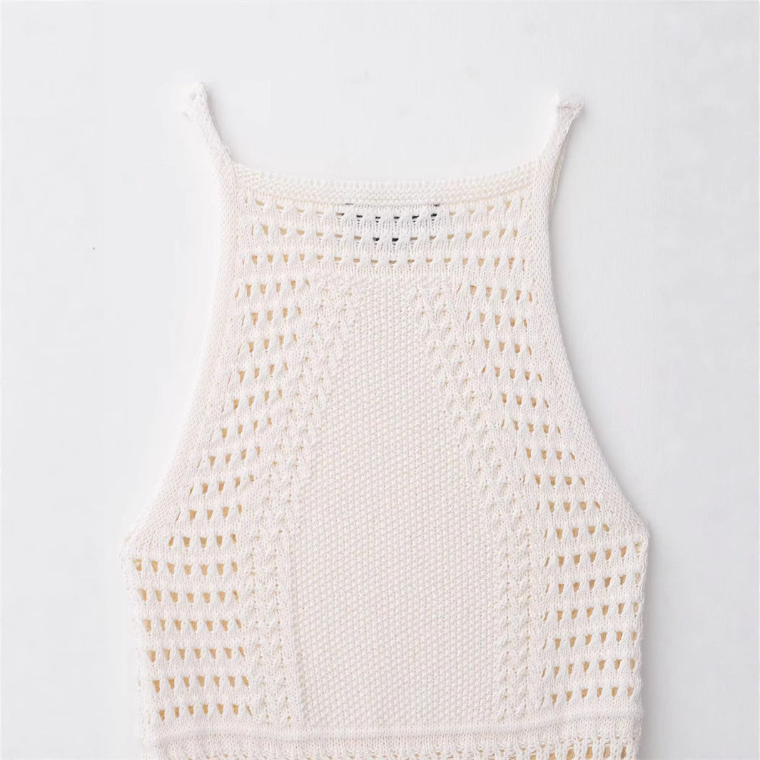 Femme Strukturstrik Slip-kjole Stilla