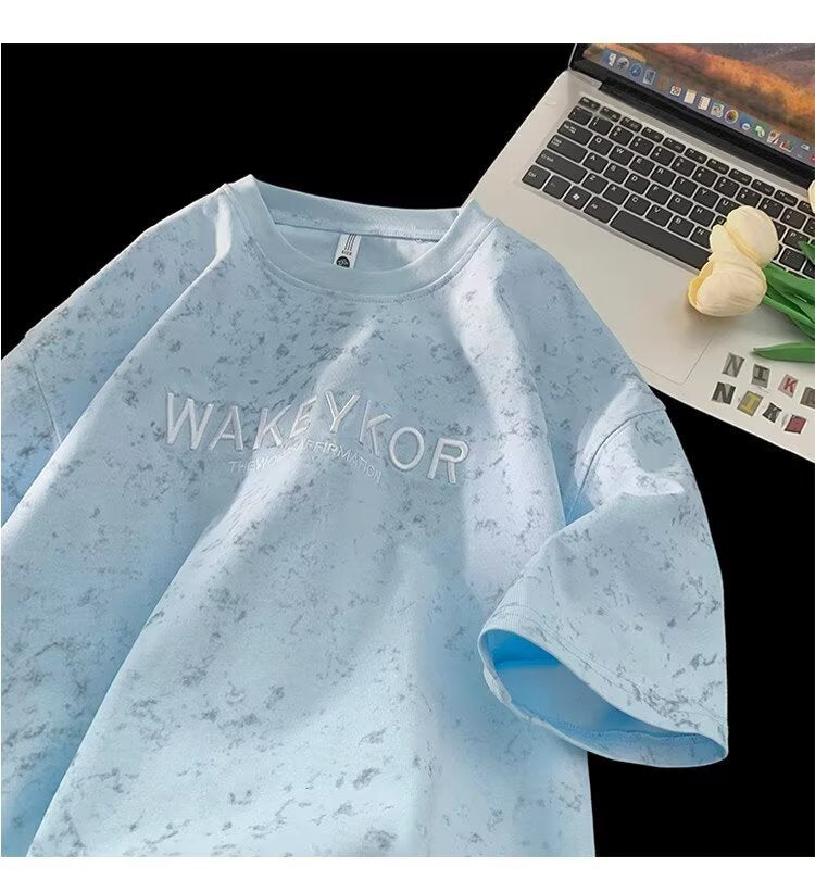 Dame Oversized T-shirt med kreativ tekst og unikt design Stilla