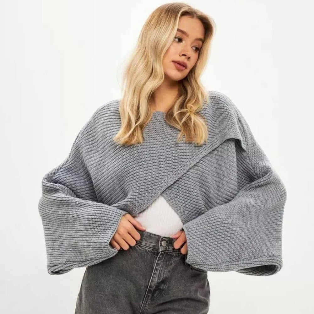 Femme Chunky Cropped Strikpullover Stilla
