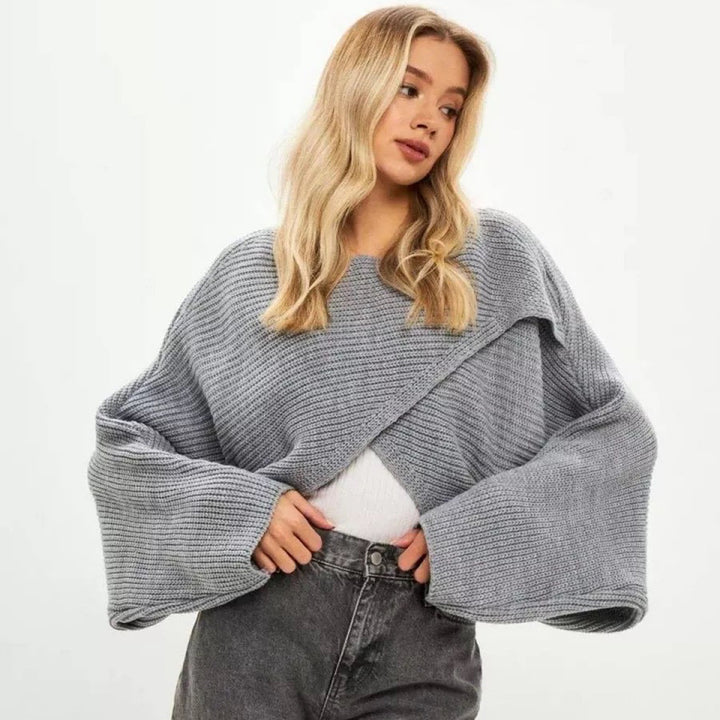 Femme Chunky Cropped Strikpullover Stilla