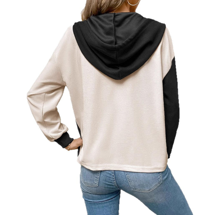 Kvinders casual hoodie bluse med kontrastfarver Stilla
