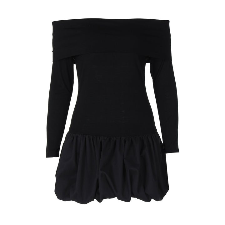 Dame Off-Shoulder Kjole med voluminøs Skørt Stilla