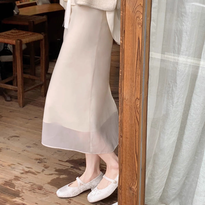 Dame Floral Prægning Mary Jane Flats med elegant perleaccent Stilla