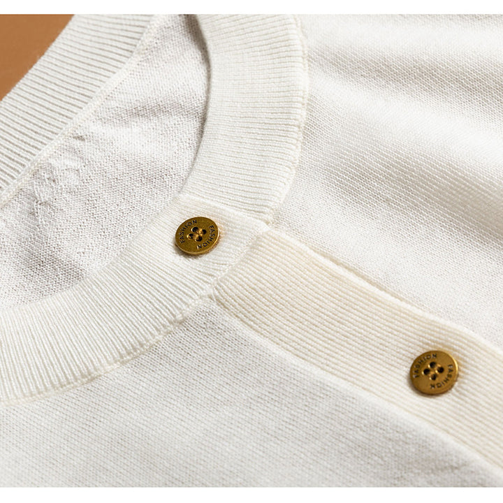 Dame Button-Up Cardigan med dekorative knapper Stilla