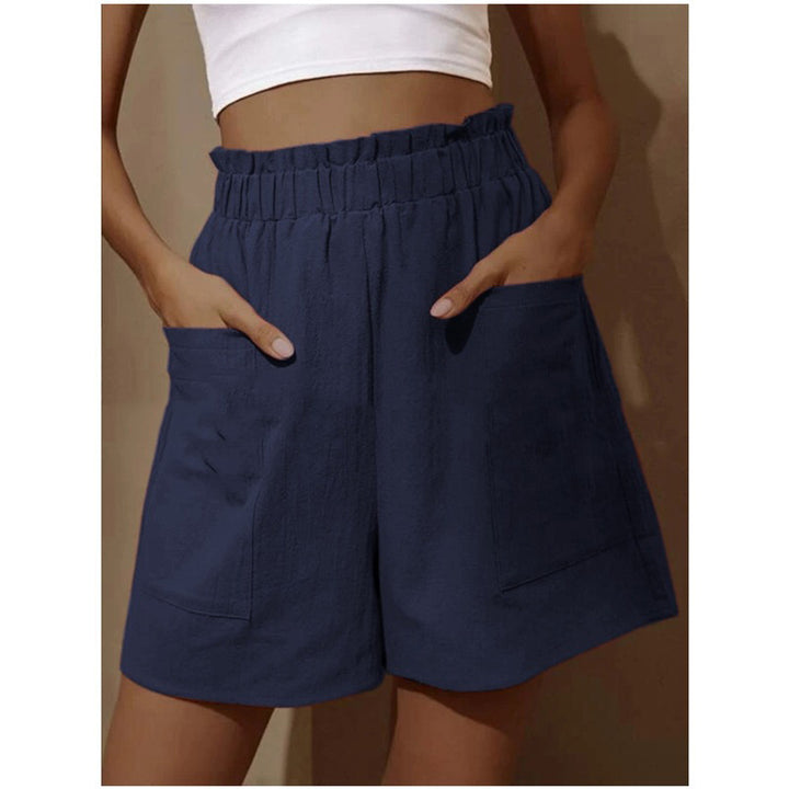 Dame Fritid Høj talje Lommer Shorts Stilla
