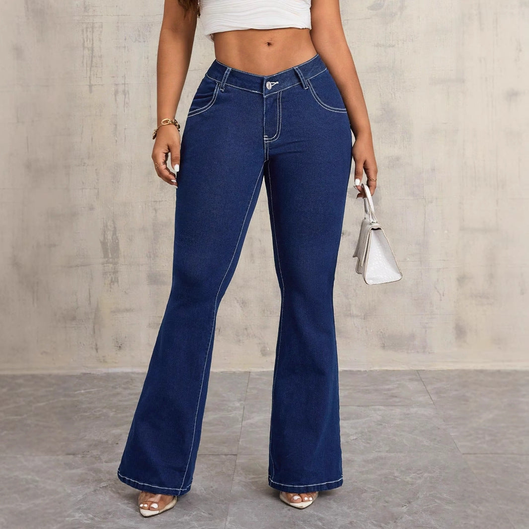 Dame Flared Høj Talje Jeans Stilla