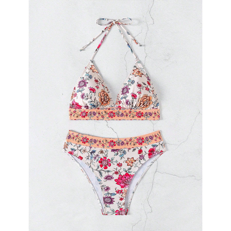 Dame Bikiniset med blomstermotiv Skovae