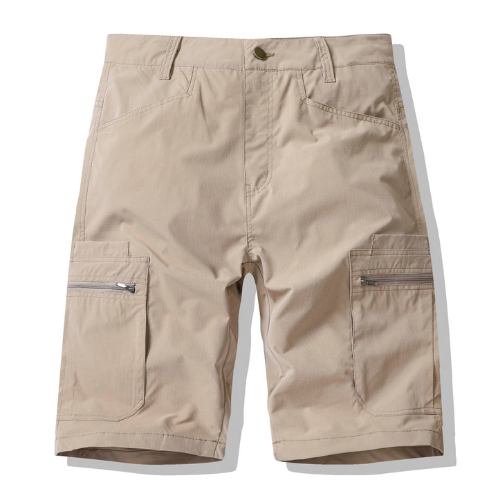 Herrer Funktions-Cargoshorts med praktiske lynlåslommer Stilla