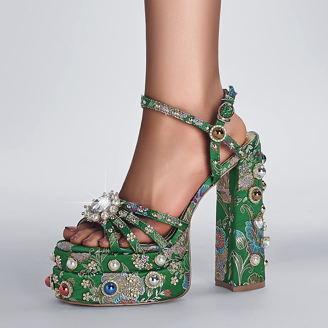 Femme Floral Pyntet Plateaustiletter Stilla