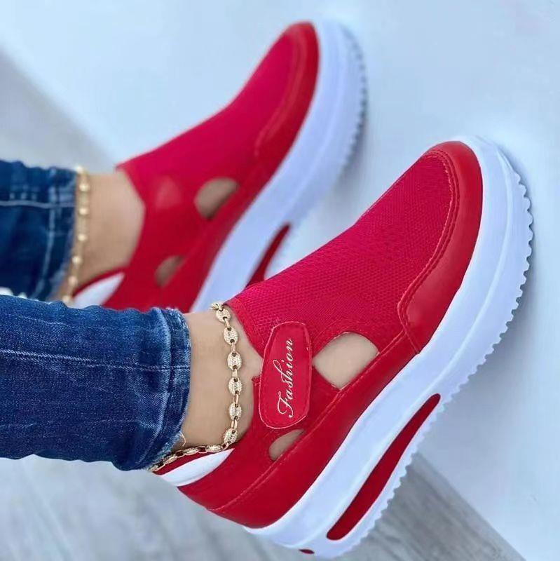 Dame Slip-On Sneakers med åndbar mesh-overflade og komfortabelt såleprofil Stilla