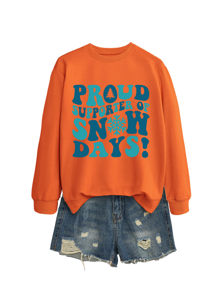 Kvinders sweatshirt med kreativt print og afslappet snit Stilla