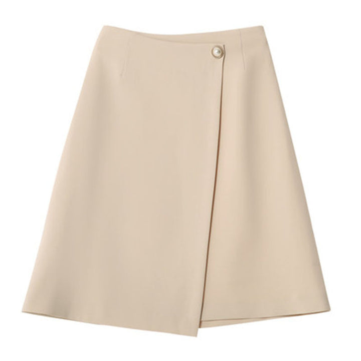 Dame A-linie nederdel med elegant drapering Stilla