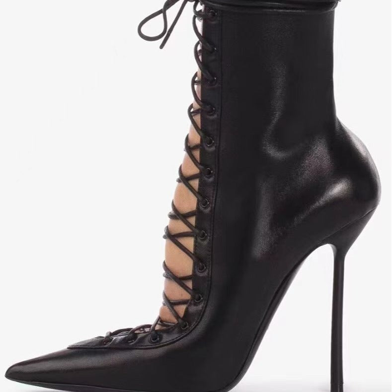 Dame Snøring High-Stiletto Støvler med Lynlås Stilla