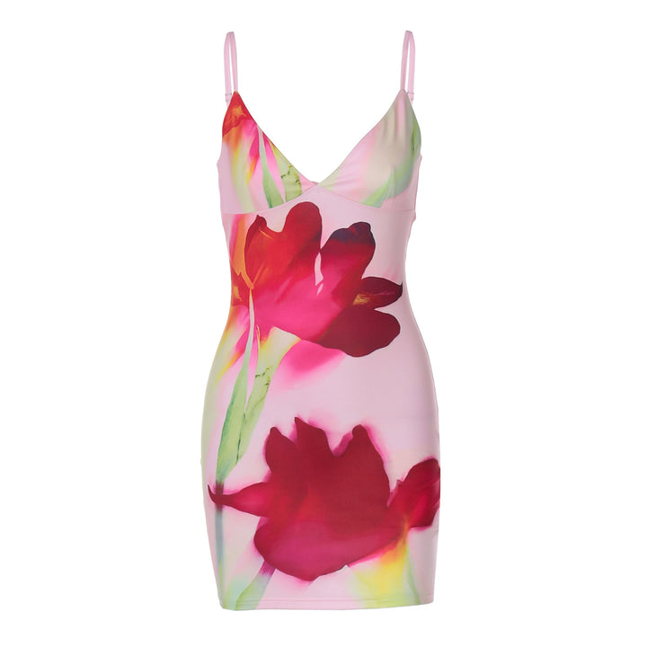 Dame Floral Motiveret Sommerkjole Stilla