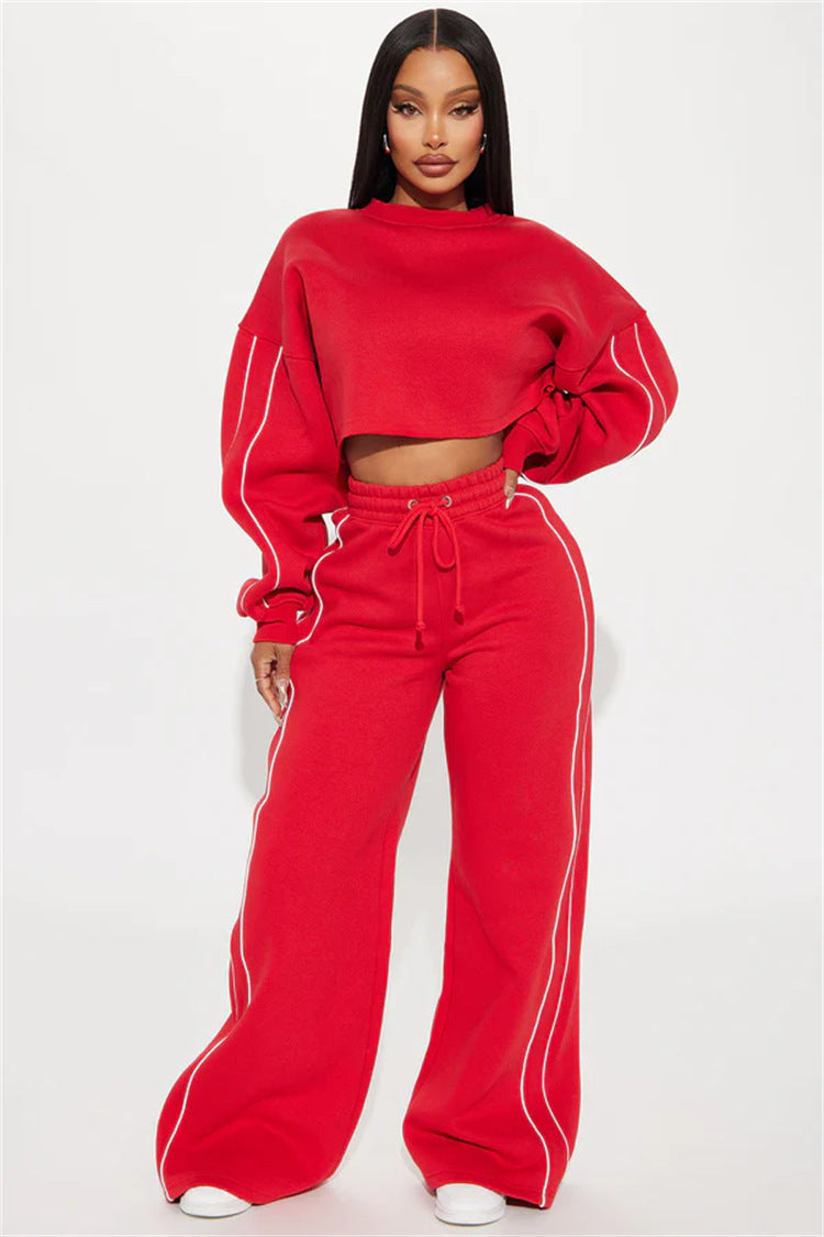 Dame afslappet Crop-Top Hoodie Stilla
