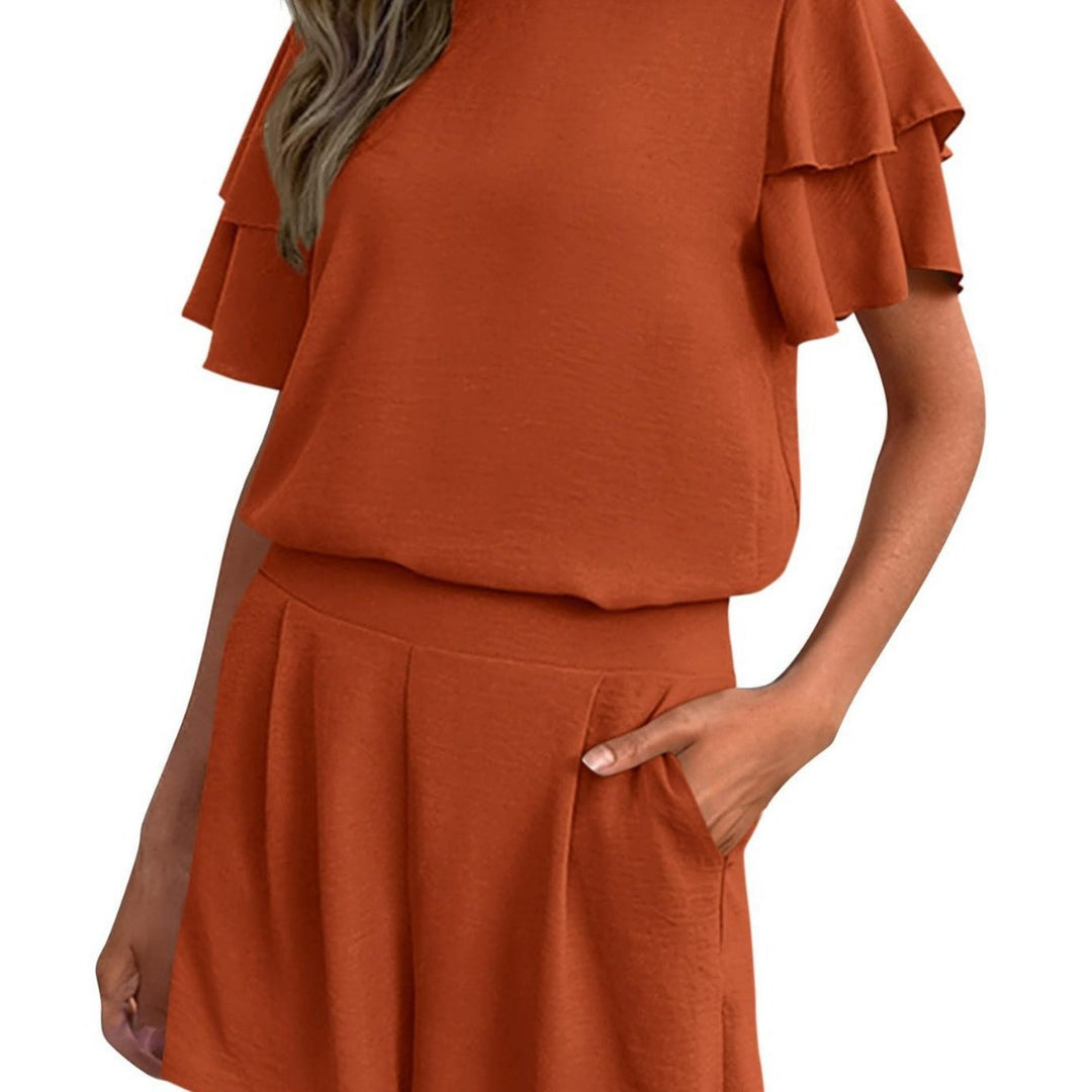 Damer Legende jumpsuit med ruffles detaljer og sidelommer Skovae