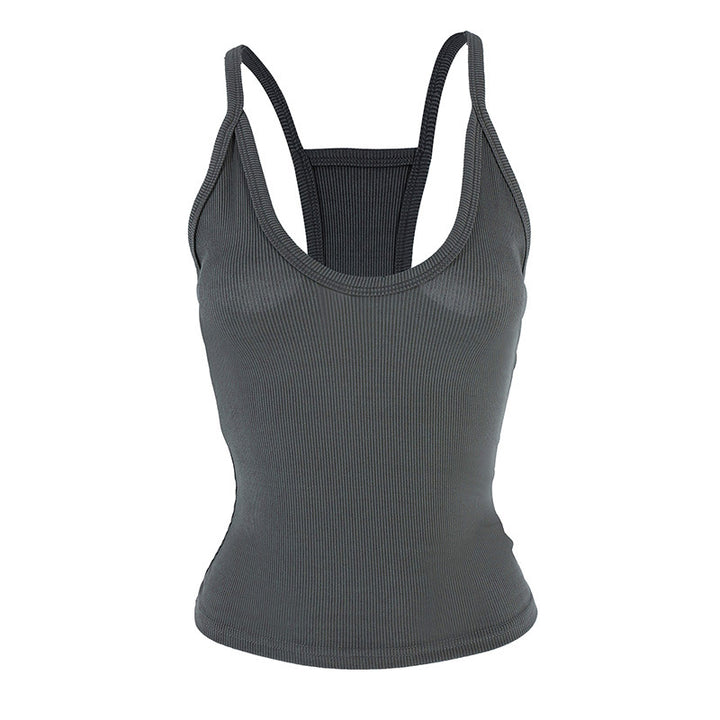 Dame Sporty Stretch-top med slank pasform Skovae