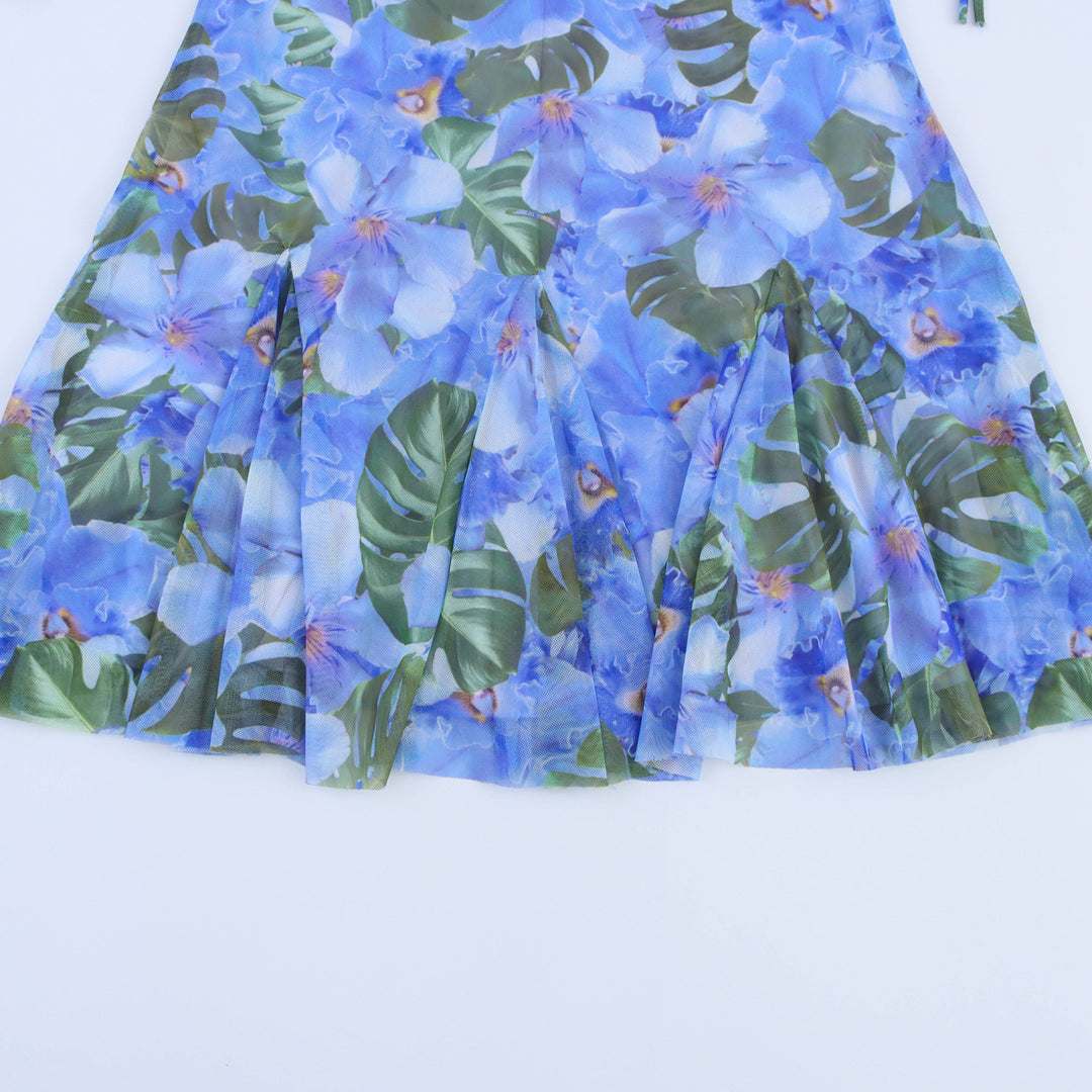 Femme Off-Shoulder Ruffleshirt Mini Kjole med Bindingsdetalje Stilla