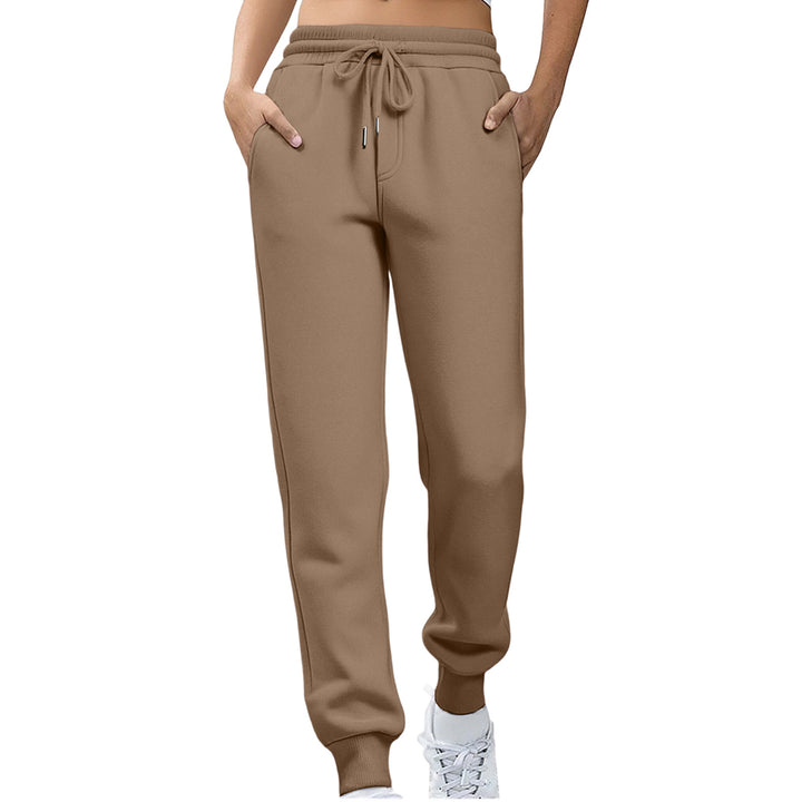 Kvinder afslappede fit sweatpants med elastisk talje og sidelommer Skovae