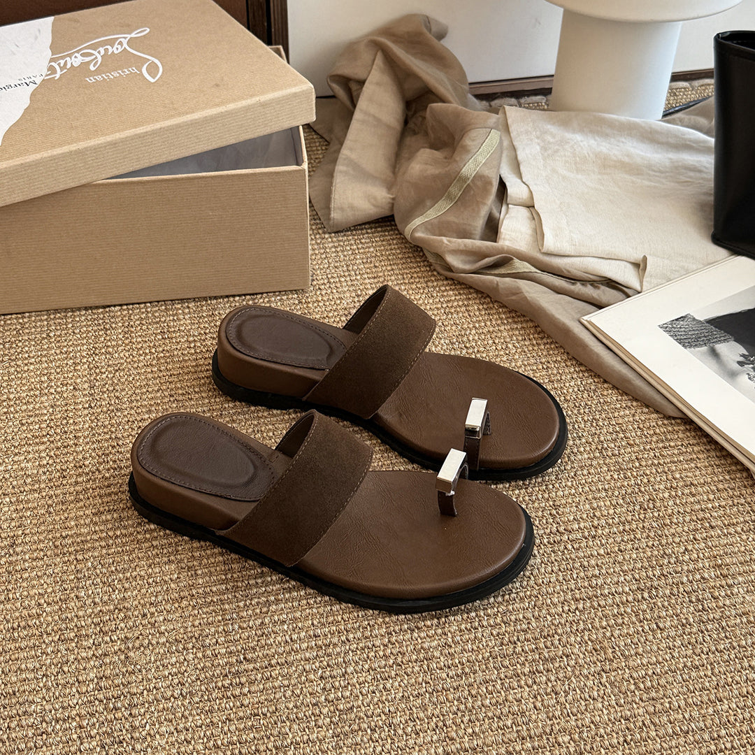 Femme Stilfulde Komfort Rutsje Sandaler Stilla