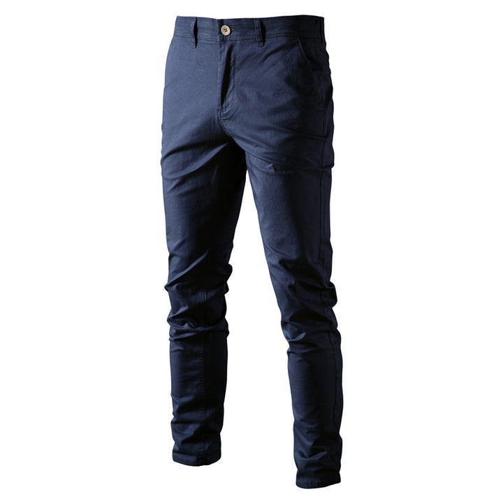 Herrer Chino-bukser med elastisk talje og moderne slim-fit-snit Stilla