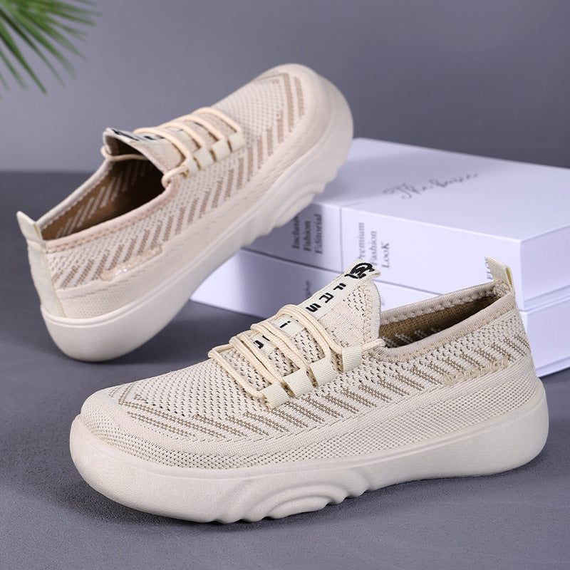 Dame Åndbare Slip-On Sneakers med innovativ strik teknologi Stilla