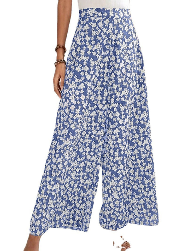 Dame Blomsterprint Løsskåret Culottes Stilla