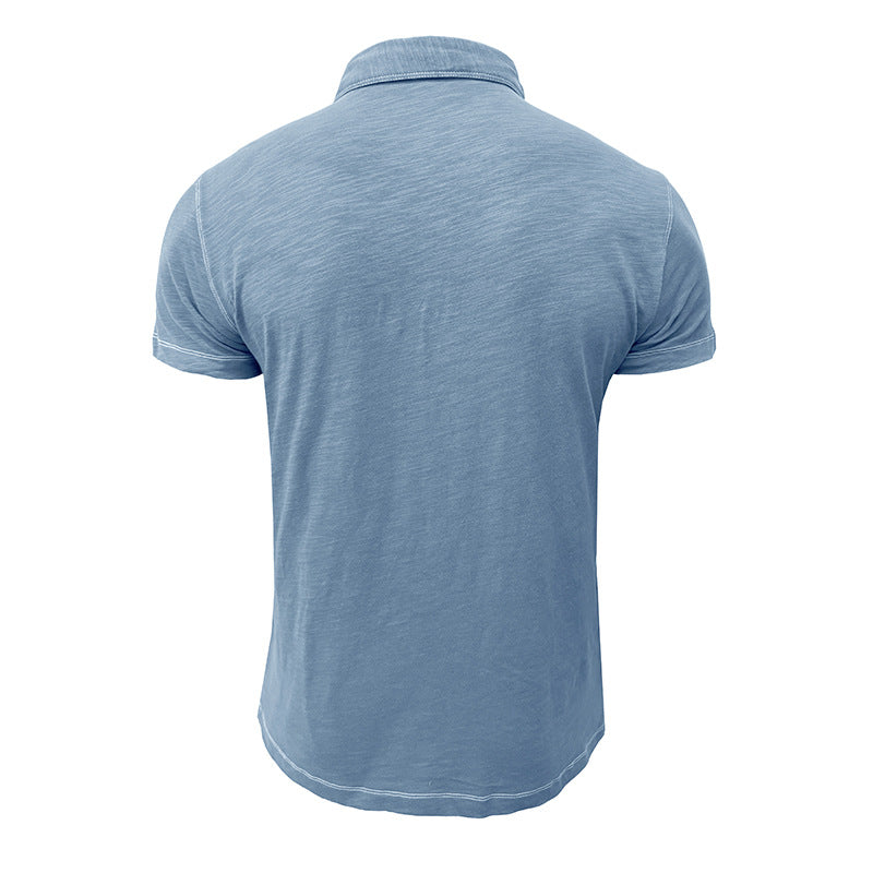 Herrer Polo-Shirt med elegante knapper og blødt stof Stilla