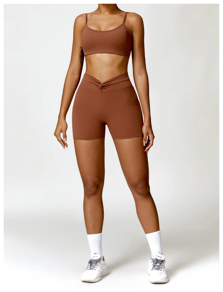 Stilla | Nude Feel Tight Yoga Shorts Casual Outdoor Running Og Motion Fitness Bukser