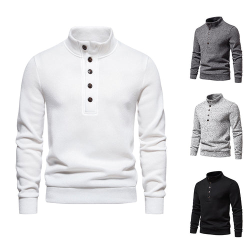 Herrer Varm Højkrave Pullover Sweater Stilla